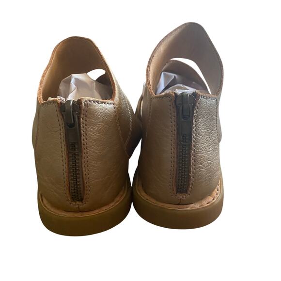 Born BR0018310 Gold Leather Gladiator Sandals Zip Back Women’s 9M Comfort Casual - Picture 4 of 8